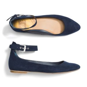 DV8 Cadence Faux Suede Ankle Strap Flat